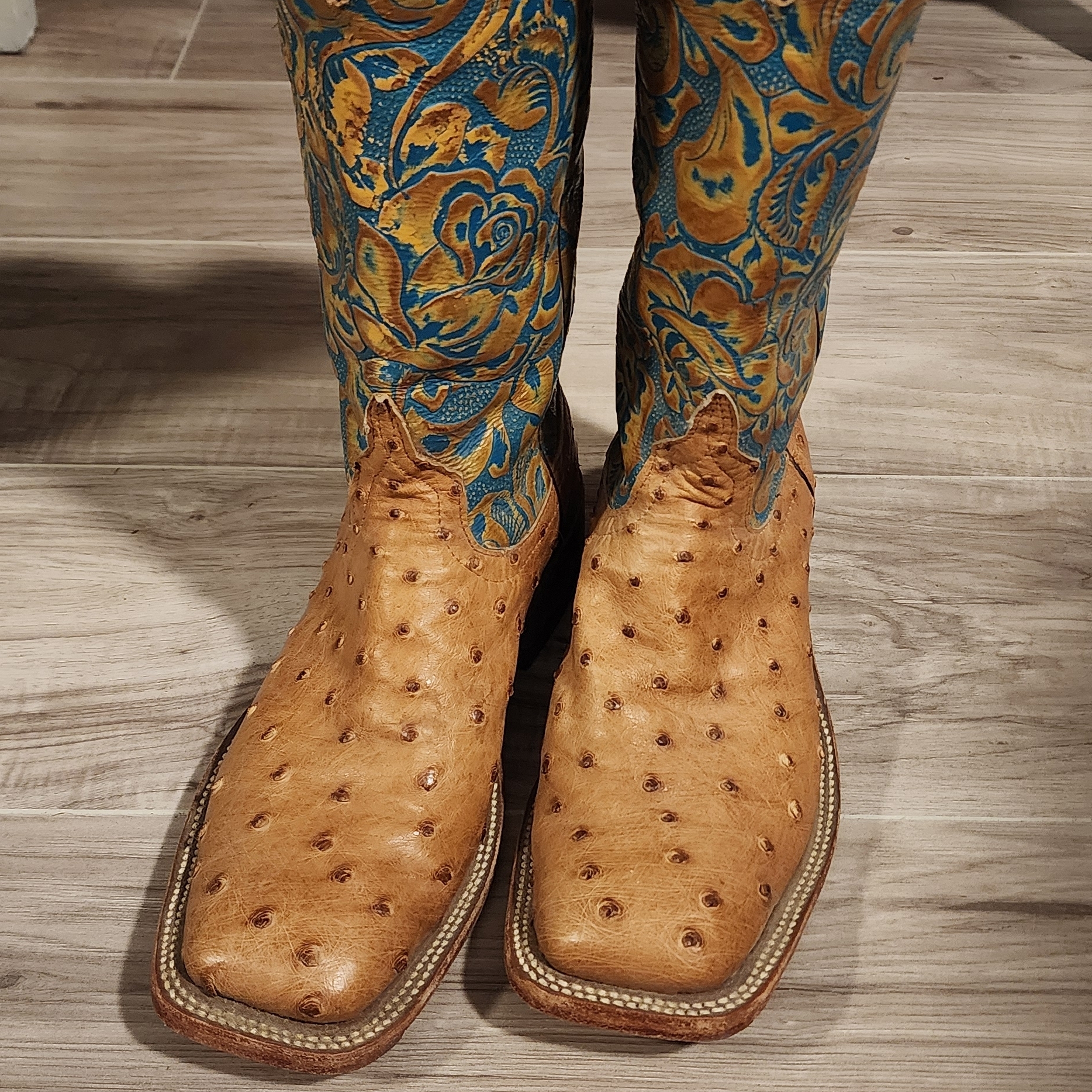 Anderson Bean Full Quill Ostrich Womens Boots